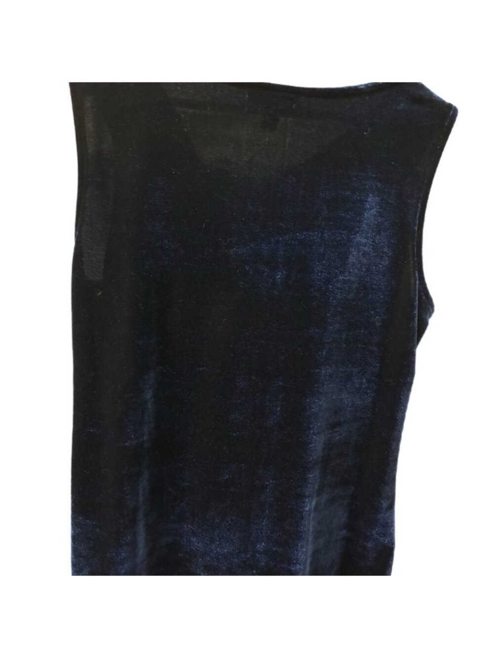 Deep Blue Velvet Tank Top - Picture 2 of 3